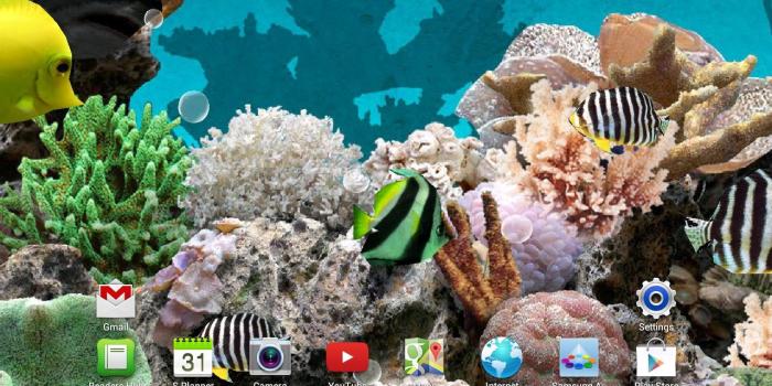 1280x800 2074 3d live aquarium wallpapers