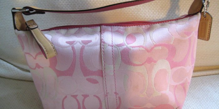1600x1200 COACH Handbag Optic Signature Pink Canvas and 9 similar items