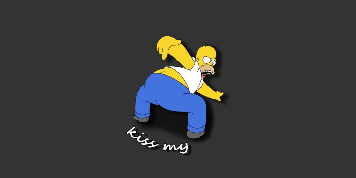 1920x1080 Simpsons Wallpaper Hd - Homer Simpson Kiss My Free Wallpaper