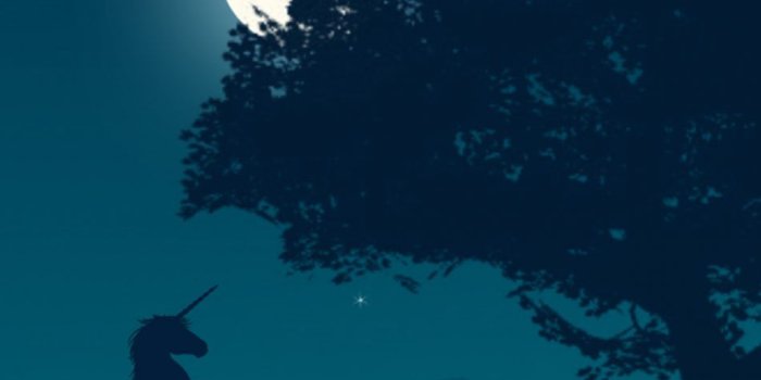 950x1689 Download Unicorn Moon Scenery Night Free Pure 4K Ultra HD Mobile