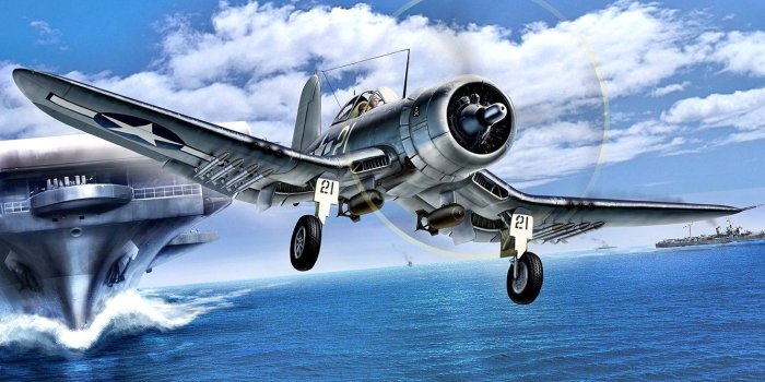 1332x850 Wallpaper sea, ships, fighter, missiles, the carrier, USA, Corsair
