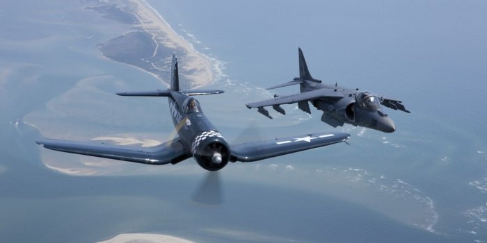 1920x1080 Download desktop wallpaper Harrier II F4U Corsair 1920x1080