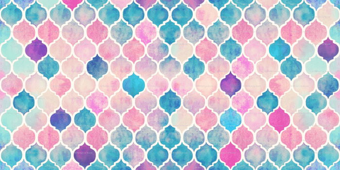 2000x1658 Rainbow Pastel Watercolor Moroccan Pattern