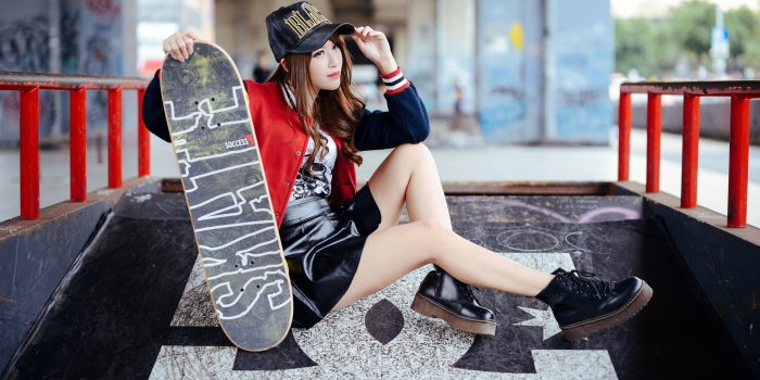 3554x1999 55+ Girl Skateboard Wallpapers on WallpaperPlay