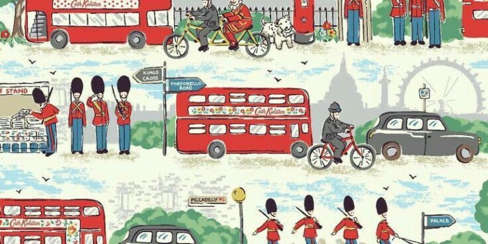 736x1221 Soldiers in London | Ticket to London | Cath kidston wallpaper, Cath