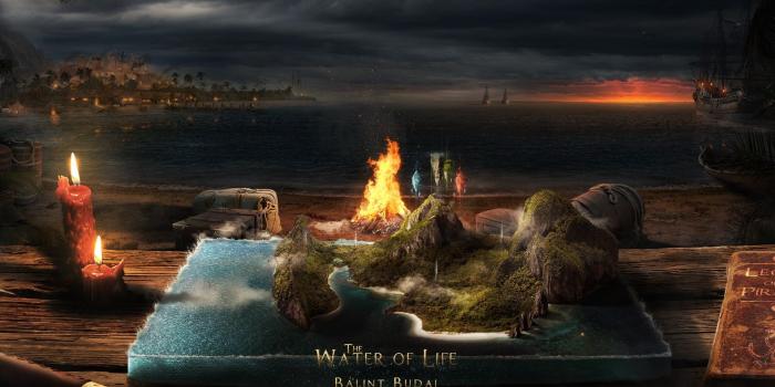 1920x1080 magic, Island, Life, Elements, Sea, Nassau, Candles, Barrels, Boat