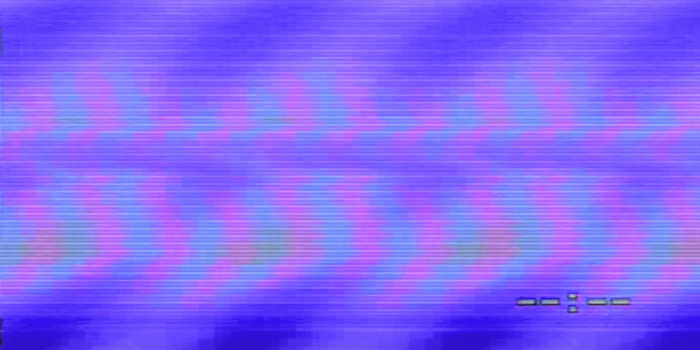 1920x1080 Analog Capture Blank Blue. Analog capture (intentional heavy distortion fx)  of a blue screen texture. Overlay or mix it with your footage for