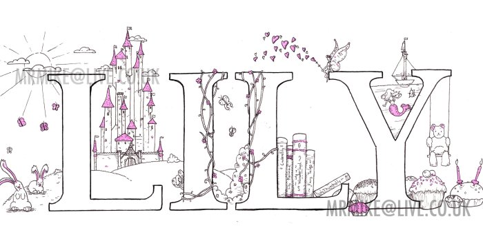 2977x1396 Name Lillian Word Wallpaper Related Keywords & Suggestions - Name