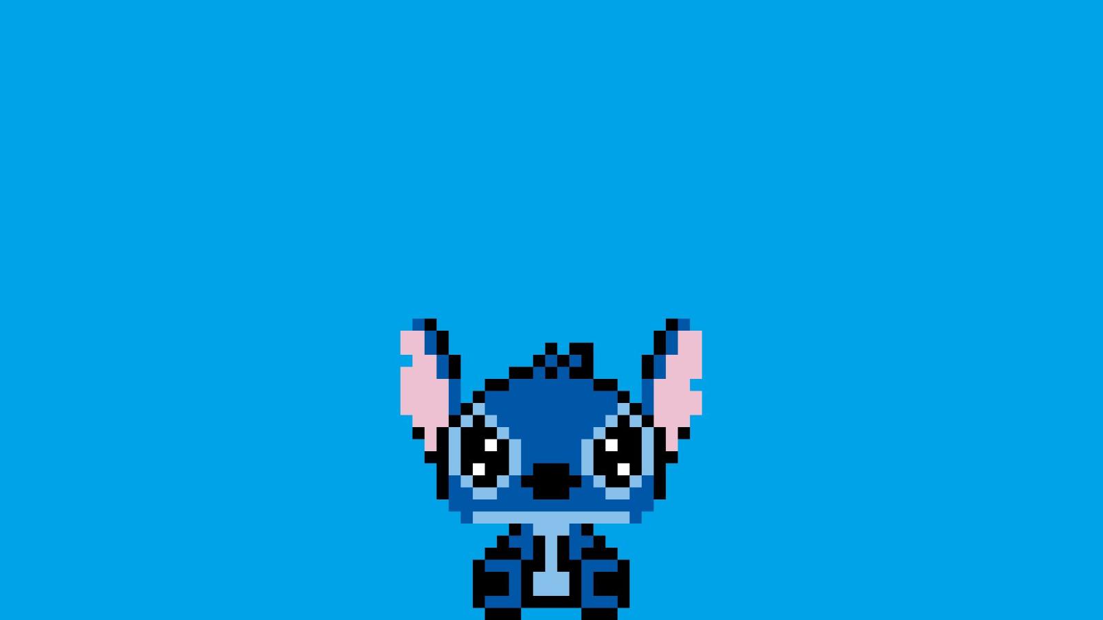 1920x1080 Stitch Pixel Art, HD Cartoons, 4k Wallpapers, Images, Backgrounds