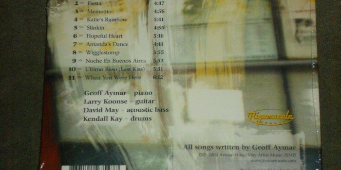 1600x1200 Geoff Aymar - Can't Stop Now CD Ships in 24 Hours
