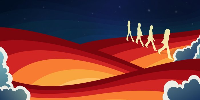 3240x2025 I made a Beatles wallpaper. : Music