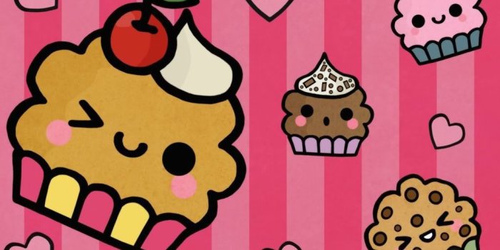 1024x768 50+] Cute Kawaii Food Wallpaper on WallpaperSafari