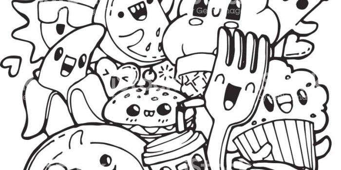 802x1024 Coloring Page: Awesome Kawaii Food Coloring Pages Luxury The Cartoon