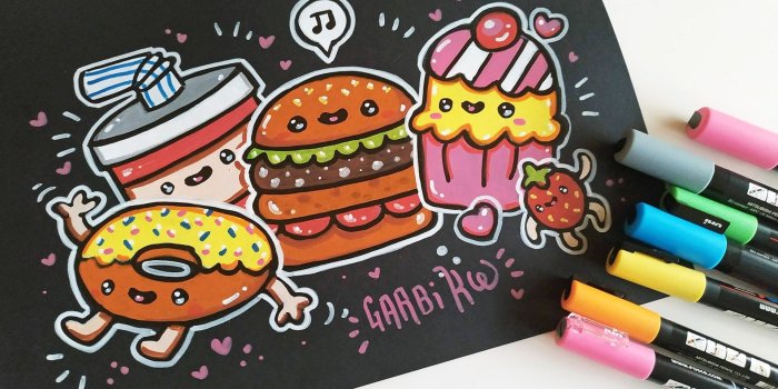 1920x1080 How To Draw Party Kawaii Fast Food by Garbi KW t