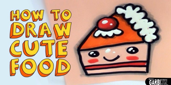 1920x1080 Draw A Cute Cake - Kawaii Food - Easy Drawings By Garbi KW