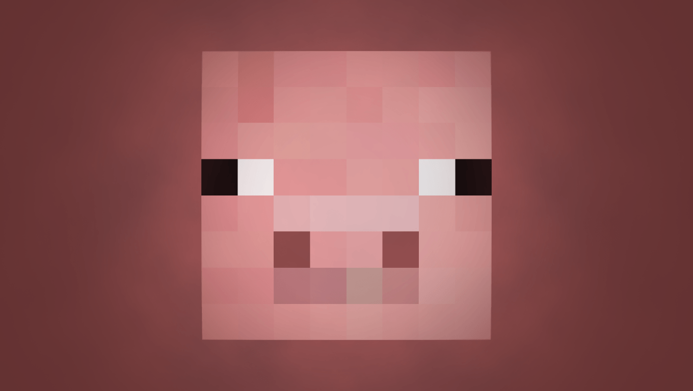 1360x768 Related Pictures Minecraft Baby Pig Facea Pig Wallpaper Minecraft