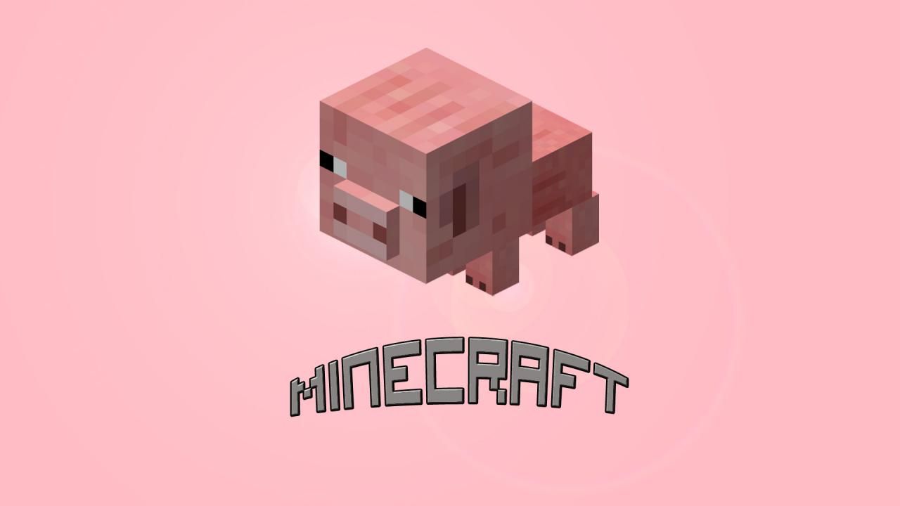 1280x720 Minecraft Baby Pig Wallaper (Simple and Nice) Minecraft Blog