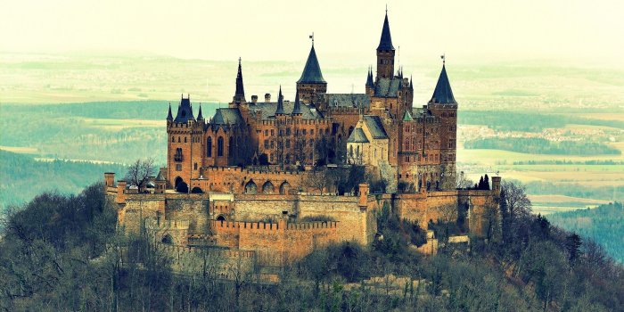 2048x1153 nature, Trees, Forest, Architecture, Castle, Germany, Tower, Hill