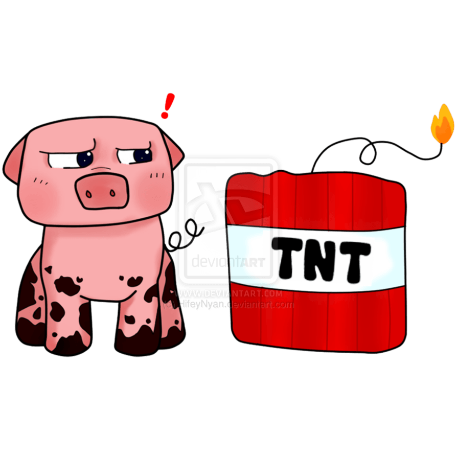 894x894 Minecraft Pig Clipart