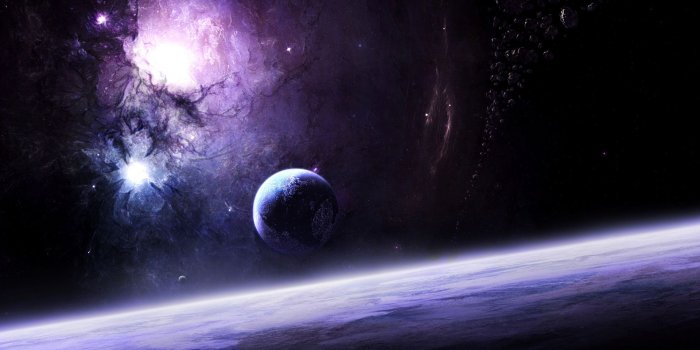 1920x1200 Hd Purple Space Wallpaper on WallpaperGet.com