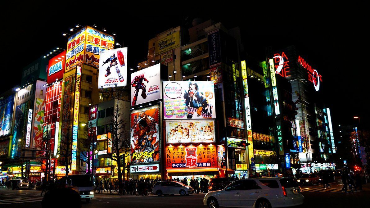 1192x670 Akihabara at Night Wallpapers - Top Free Akihabara at Night