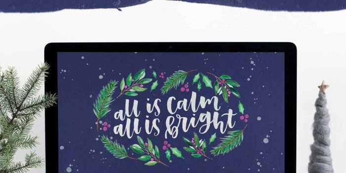 1250x1714 Free Festive Wallpaper: Gold Foil Foliage