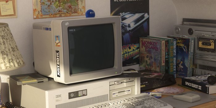 1600x681 Old Computer Wallpaper | 1600x681 | ID:40767