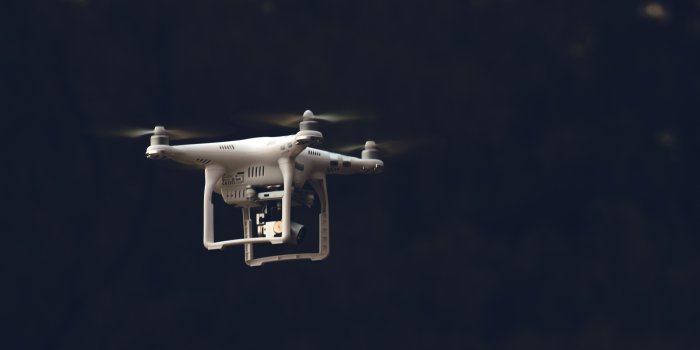 5149x3433 white dji phantom flying on air during nighttime free image | Peakpx