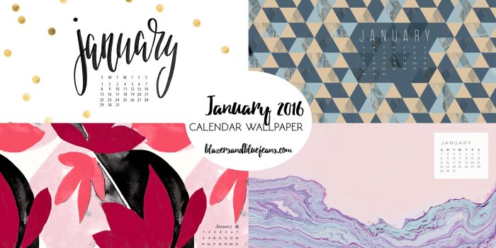 2482x1403 January 2017 Calendar Wallpaper | Blazers and Blue Jeans