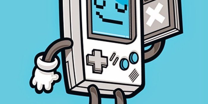 852x1608 Cute Funny Pop Art Cartoon Wallpaper For Iphones Gameboy - Gameboy