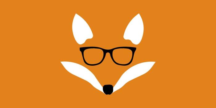 1332x850 Wallpaper Fox, fox, minimalism, design, awesome, orange, glasses