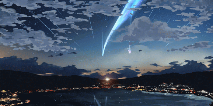 1280x720 Download 1280x720 Your Name, Sky, Stars, Kimi No Na Wa, Lights