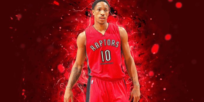 3840x2400 Download wallpapers DeMar DeRozan, 4k, abstract art, NBA, basketball