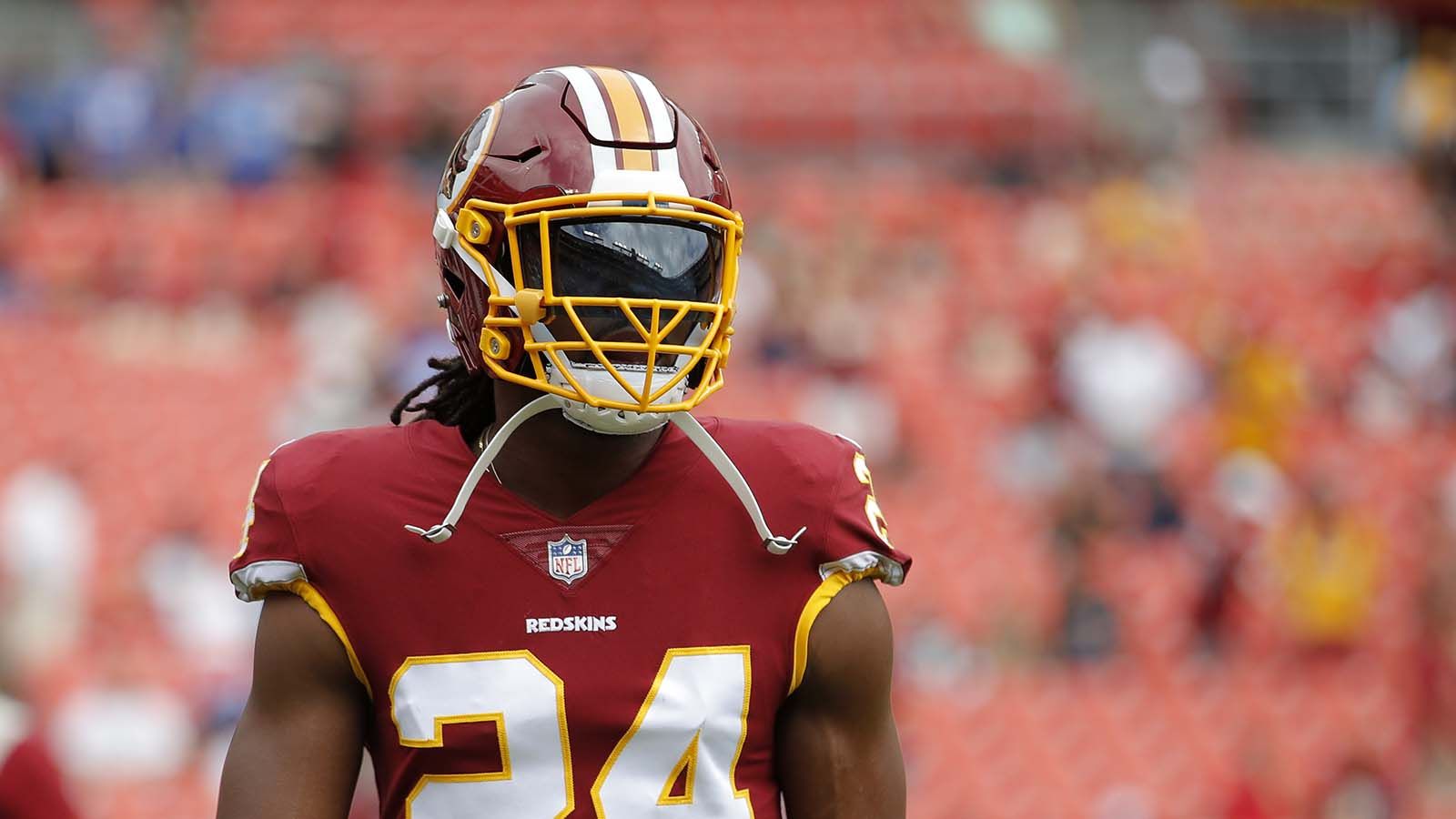 1600x900 NFL: Josh Norman of Redskins is jumping over bulls in Pamplona