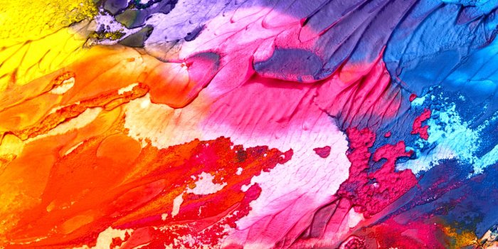 3300x2400 Purple, blue, yellow, pink and orange abstract painting HD wallpaper