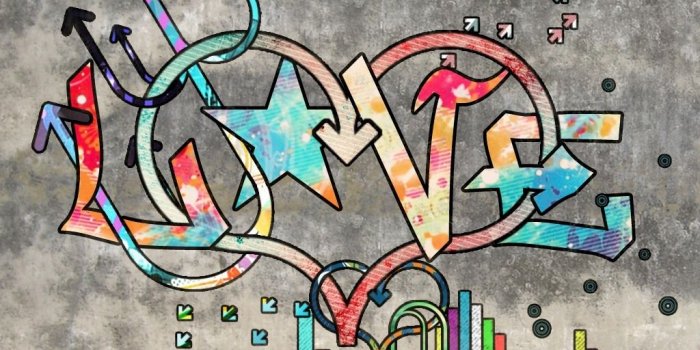 1024x768 Graffiti Love Wallpaper | Bronze Wallpapers