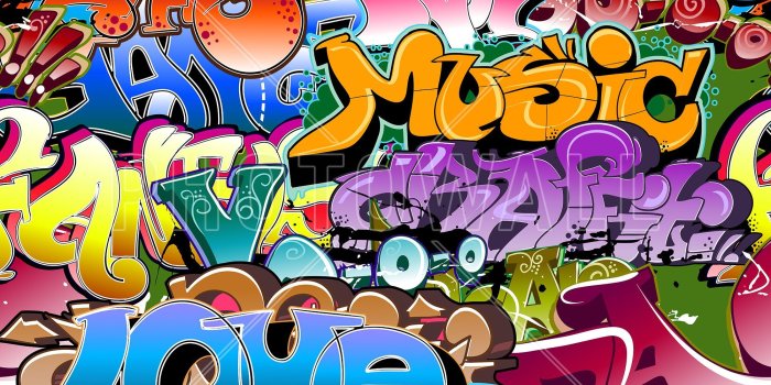 2000x1350 Music Love Graffiti - Fototapeter & Tapeter - Photowall | Lisa