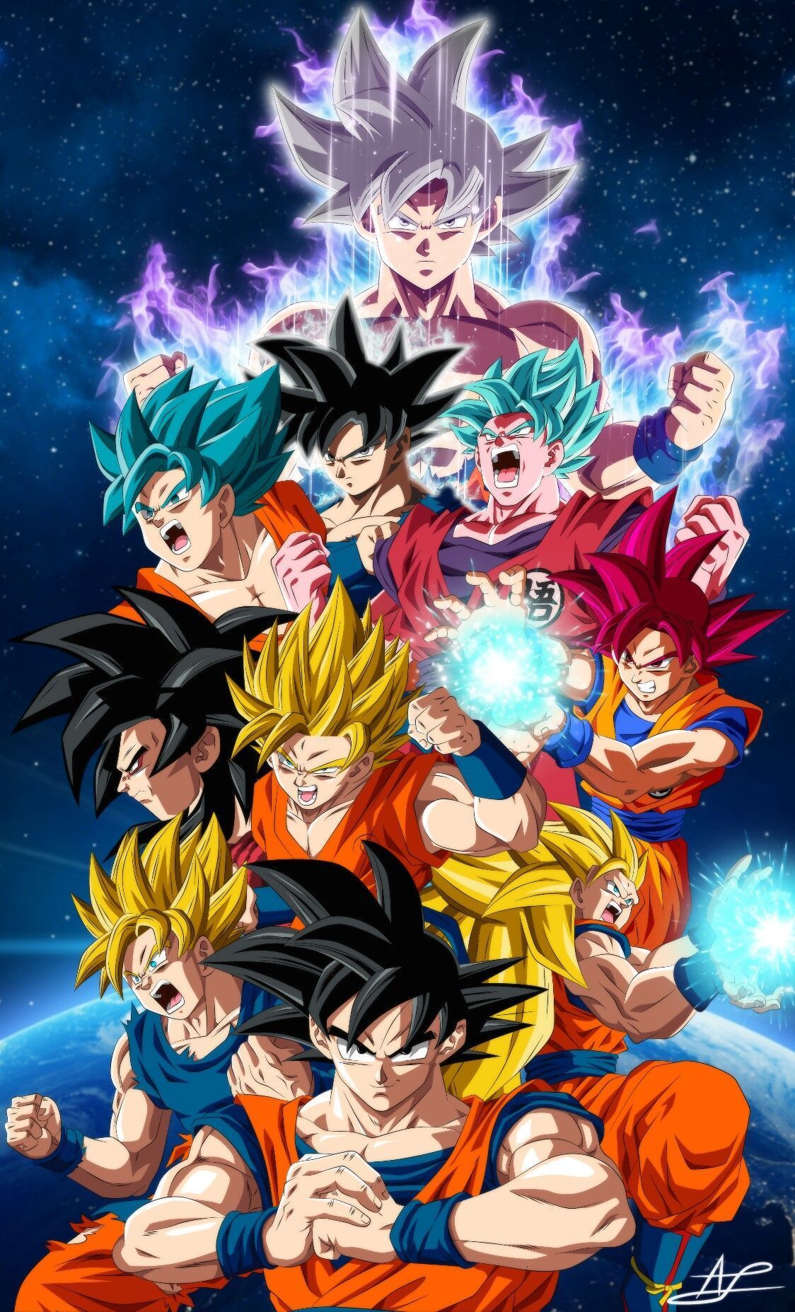 1124x1855 All Goku Forms Wallpapers - Top Free All Goku Forms Backgrounds