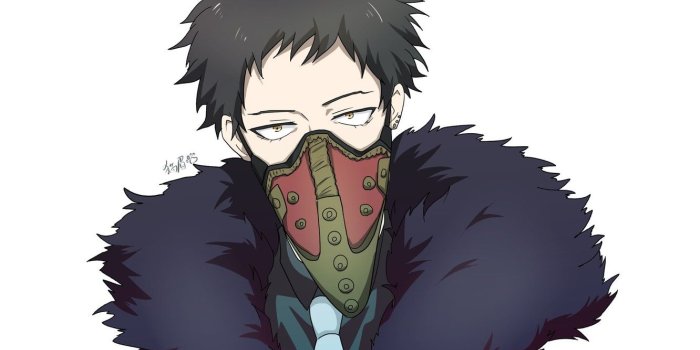 1332x850 Wallpaper mask, guy, bandit, Boku No Hero Academy, My Hero Academy