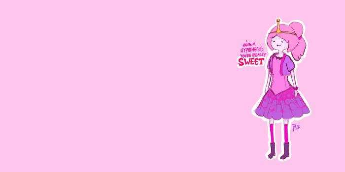 2132x1192 Adventure Time Marceline Princess Bubblegum Simple Background Pink