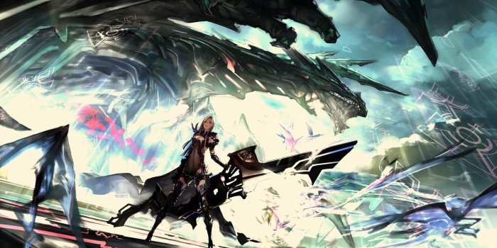 1920x1045 2805444 artwork fantasy art anime warrior dragon futuristic sword