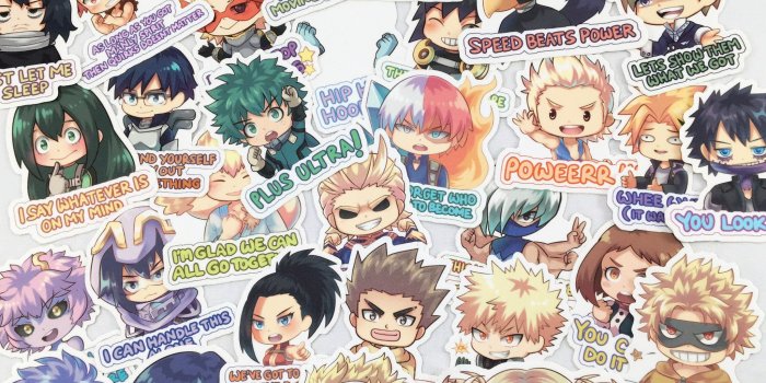 2048x1536 BNHA Boku no Hero Academia MHA Chibi Sticker Vinyl Decals Anime Manga  Laptop Deku Izuku Midoriya Todoroki Ochako Uraraka Tsuyu Kaminari