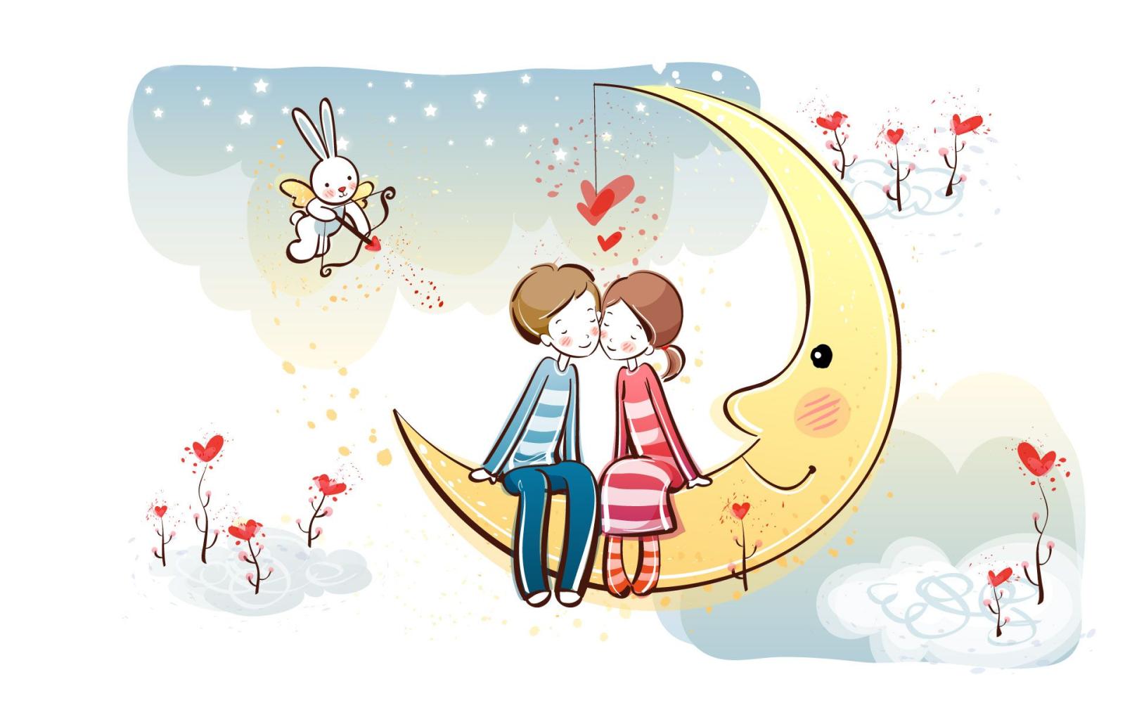 1920x1200 Free Love Couple Cartoon Image, Download Free Clip Art, Free Clip