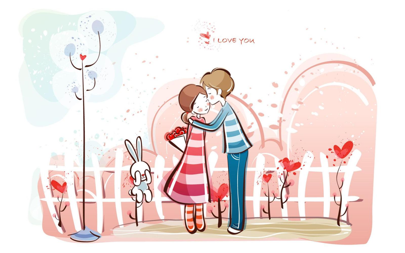 1680x1050 Valentine's day Wallpaper - Valentine's Day Cartoon - Valentine's