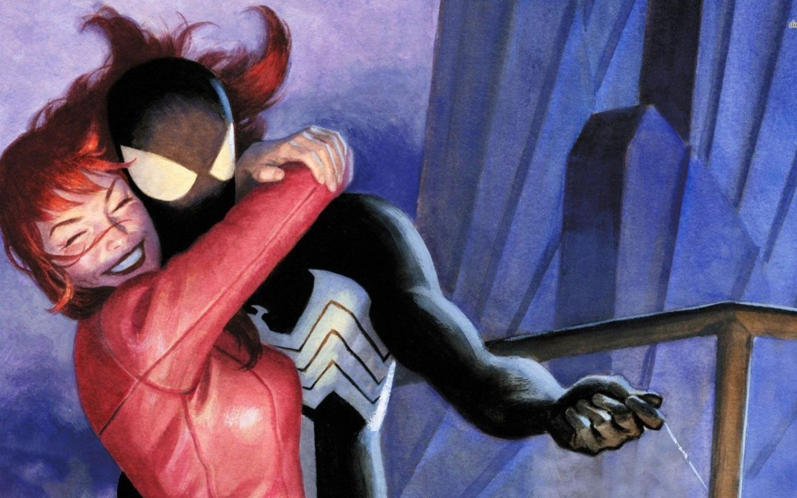 1680x1050 Free download Spiderman and his girlfriend wallpapers and images