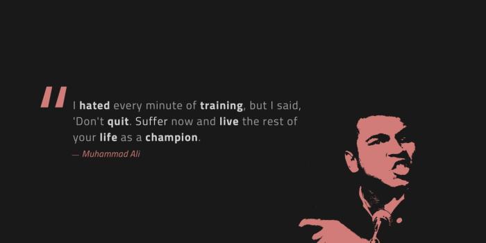1280x720 Wallpaper Champion, Don't quit, Live life, Mohammad Ali, popular