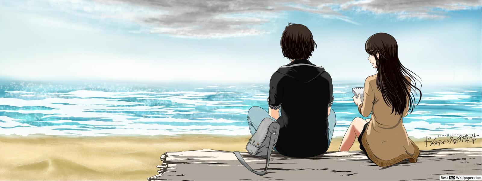 3360x1260 Domestic Girlfriend - Natsuo Fujii & Hina Tachibana HD wallpaper