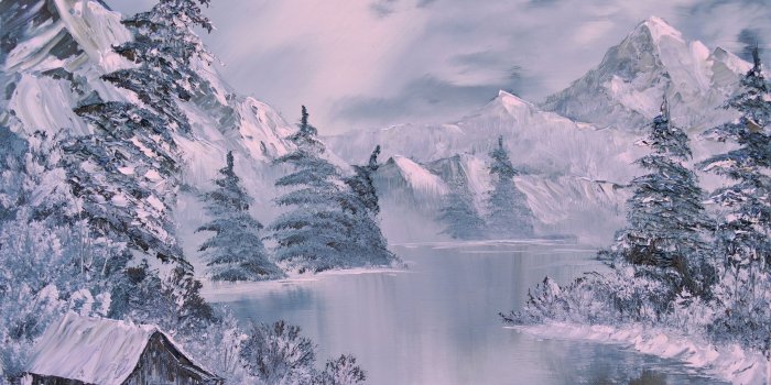 3331x2475 Paintings of Nature Abstract | Wallpaper Original winter, art