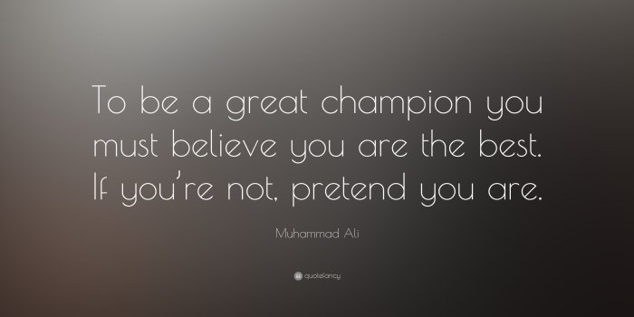 3840x2160 Muhammad Ali Quote: “To be a great champion you must believe you are