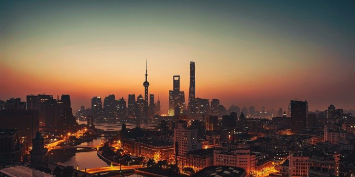 1422x800 Shanghai China Sunset Free Wallpaper download - Download Free